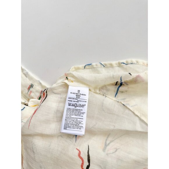 NWT BANANA REPUBLIC Desert Ramie Cropped Button Down Skimmer Shirt, Size XS - Picture 15 of 16